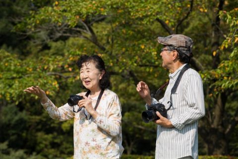 趣味を楽しむシニア